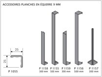 DEEPLAS VERBINDINGSSTUK P1158 GRIJZE CEDER 1143