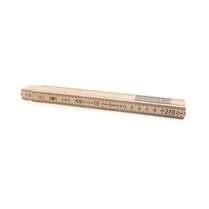 PLOOIMETER HOUT NATUUR 2M 16MM