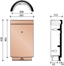 FAÎTIÈRE/ARÊTIER DEMI-ROND(E) BISCH ANTHRACITE MAT 1001