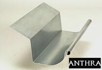 GOOT HALFROND-RECHT 420MM + SLAB ANTHRA-ZINC® 0.8MM