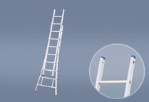 SOLIDE LADDER ALU TYPE C 2X10 (2.75-4.50M)