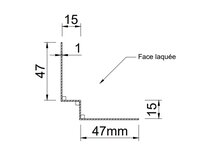 APOK BINNENHOEKPROFIEL CI1 3M RAL7016