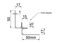 APOK BINNENHOEKPROFIEL CI2 3M RAL7016