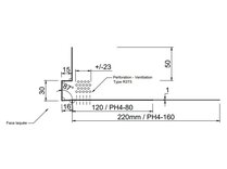 APOK HORZ PROF PERF PH2 160MM 3M RAL7016