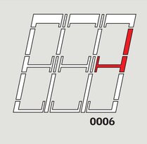 VELUX EKW MK06 0006E 78X118CM GOOTSTUK - TUSSENSTUK RECHTS (GEGOLFDE DAKPANNEN)