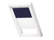 VELUX DFD CK04 1100SWL MANUEEL DUO VERDUISTEREND / LICHTTEMPEREND ROLGORDIJN DONKER BLAUW