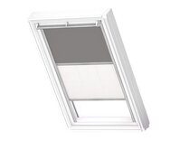 VELUX DFD SK06 0705S MANUEEL DUO VERDUISTEREND / LICHTTEMPEREND ROLGORDIJN GRIJS