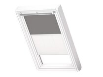 VELUX DFD FK06 0705SWL MANUEEL DUO VERDUISTEREND / LICHTTEMPEREND ROLGORDIJN GRIJS