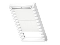 VELUX DFD CK04 1025SWL MANUEEL DUO VERDUISTEREND / LICHTTEMPEREND ROLGORDIJN WIT